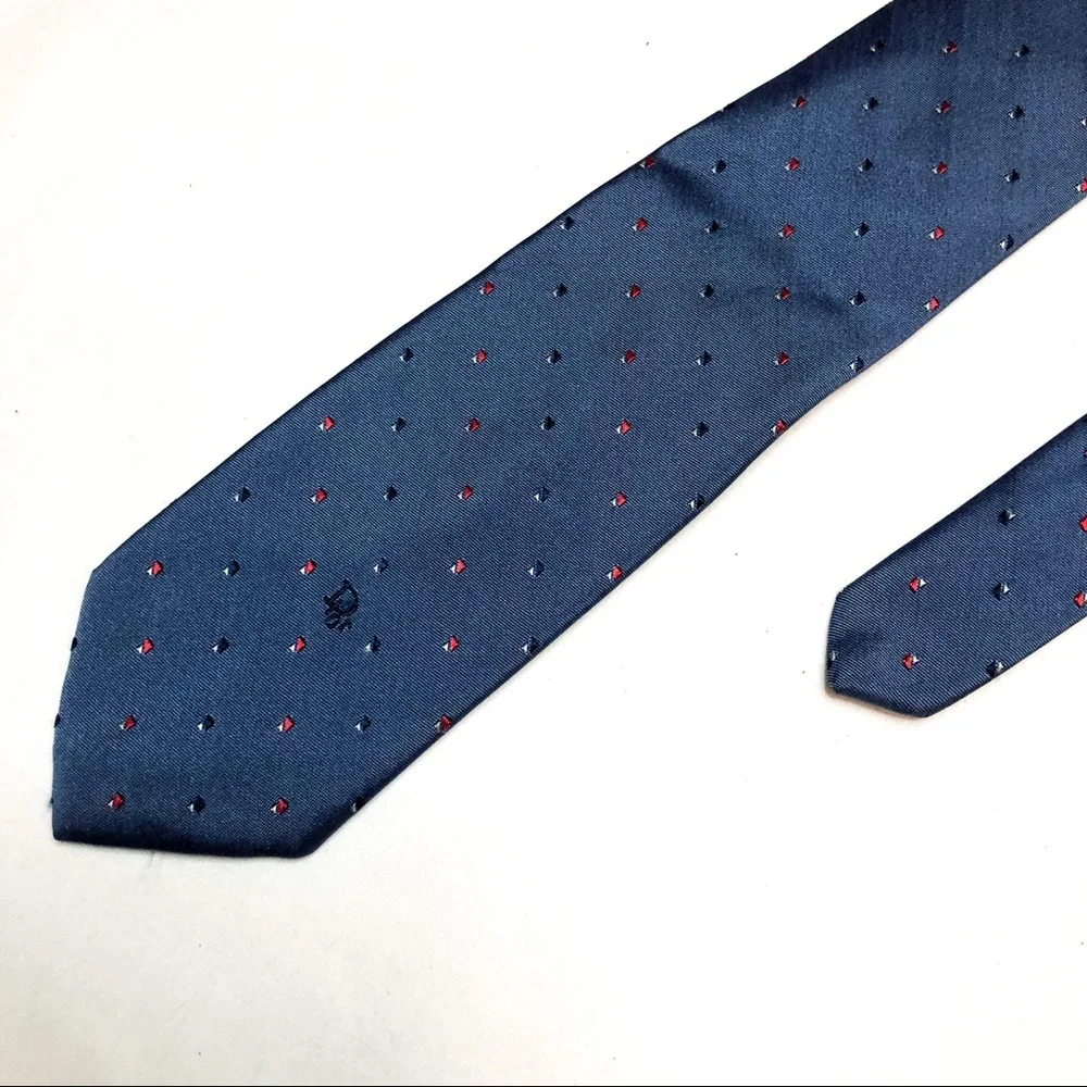 Christian Dior Blue Logo Men’s Office Tie - Picture 2 of 6